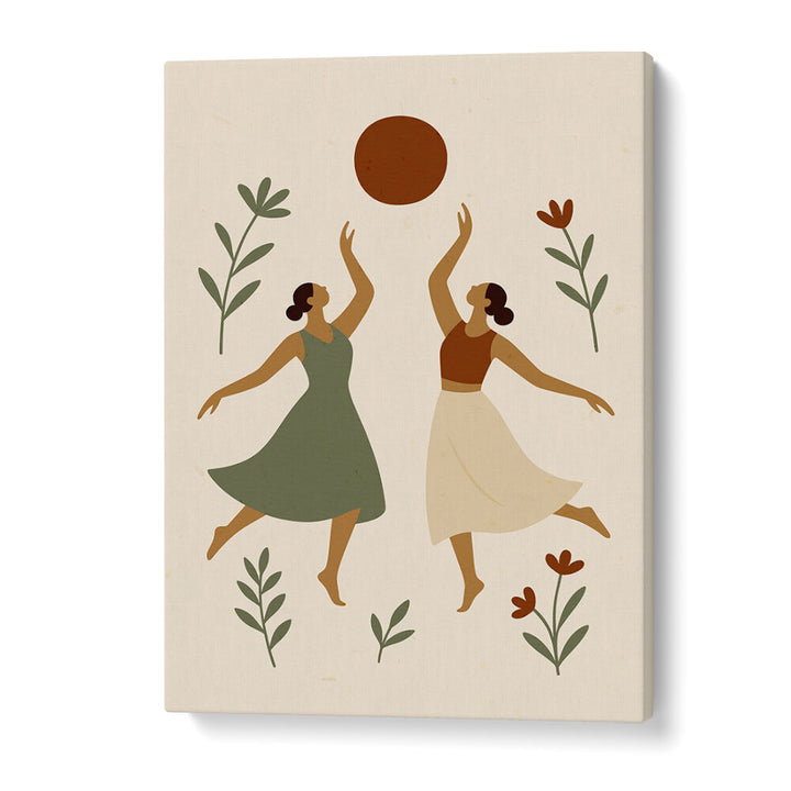 SUNLIT DANCE , BOHO ART PAINTINGS