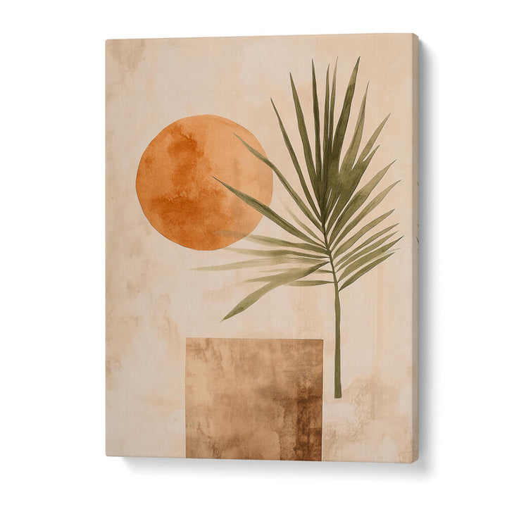 SUNSET PALM SILHOUETTE , BOHO ART PAINTINGS