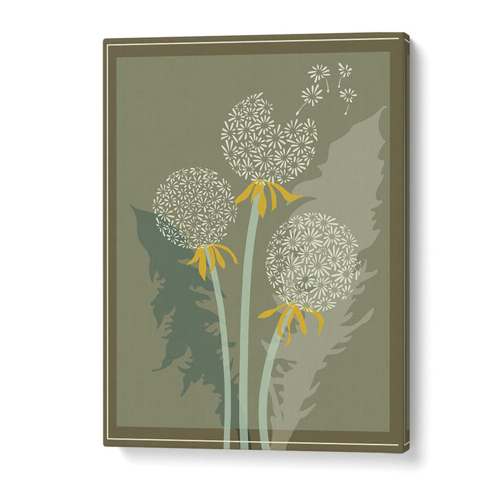 DANDELION II, FLORAL FLOWER PAINTINGS showcase vibrant blooms, adding natural elegance to any space. Perfect decor choice!