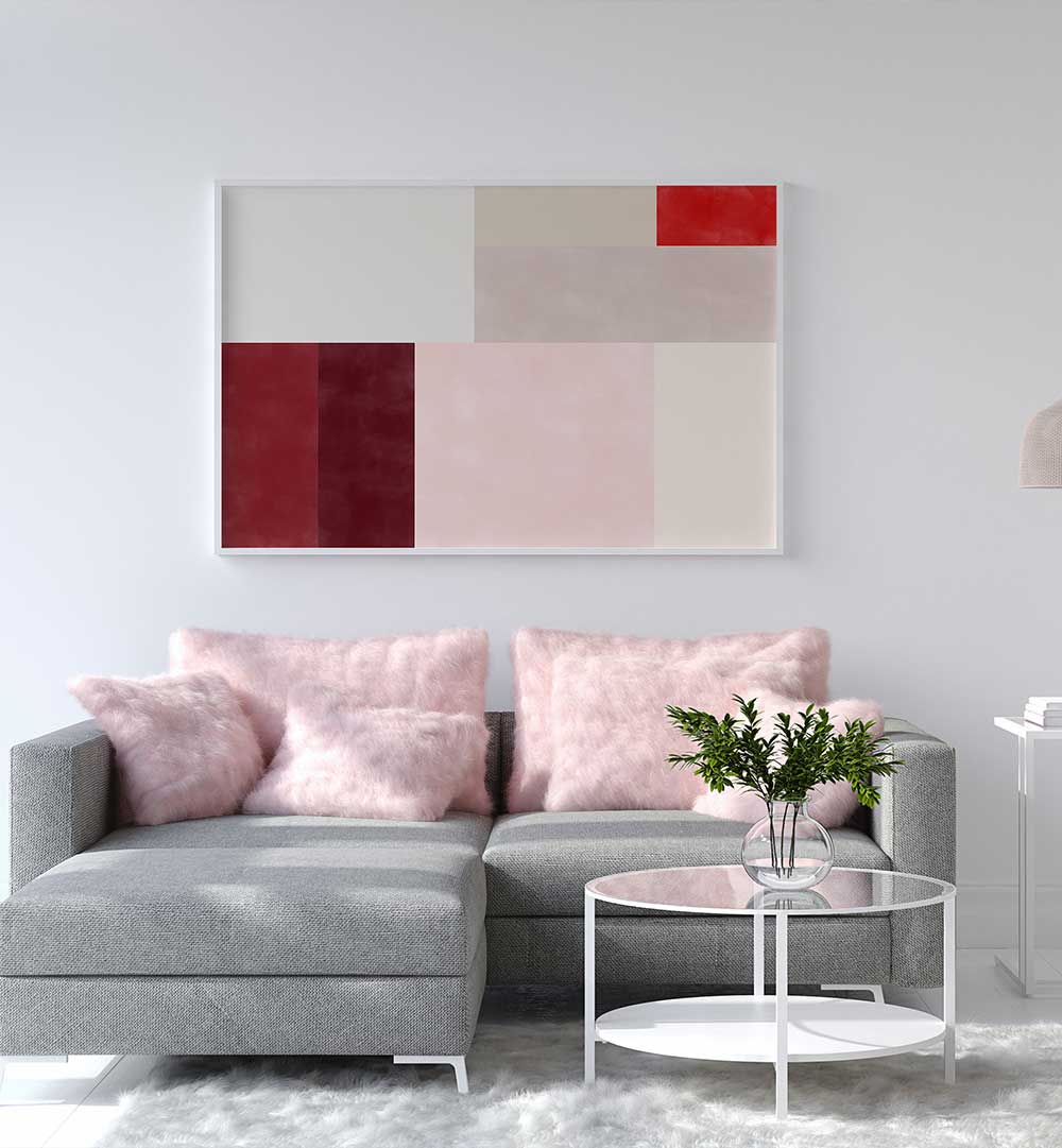 GEOMETRIC GRID , GEOMETRIC ART PRINTS
