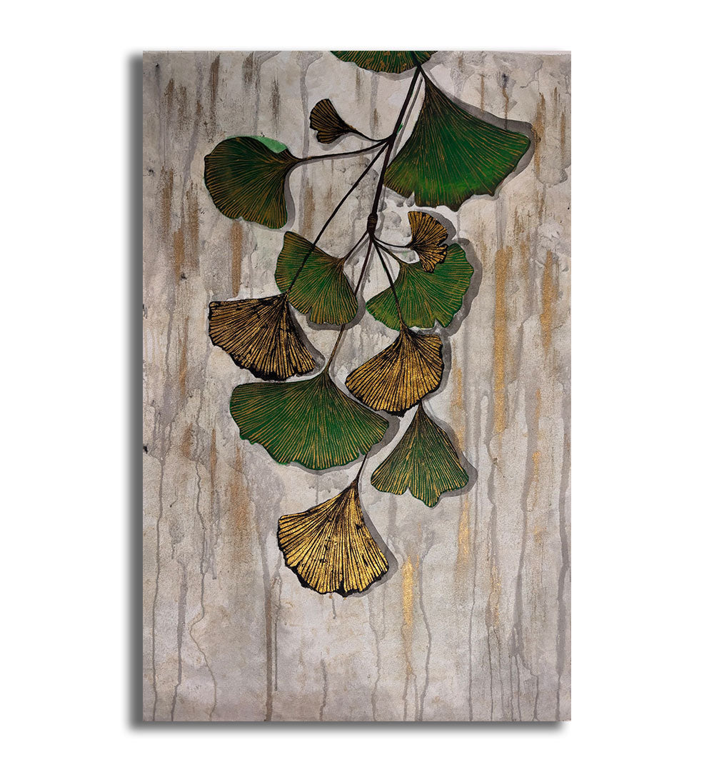 GILDED GINKO , HANDMADE ARTWORKS