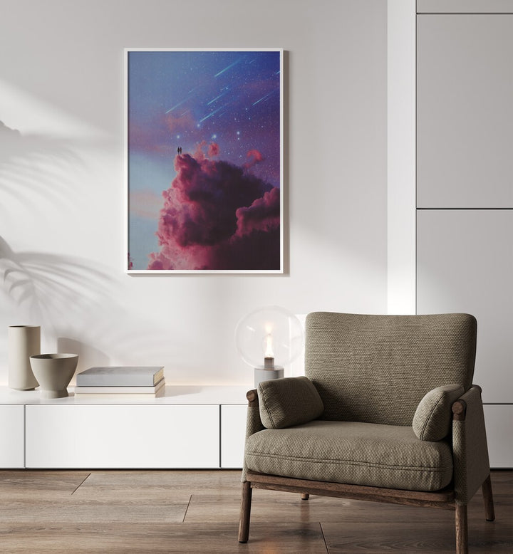 Elevate your decor with GLAZE ON, SURREAL PAINTINGS, SURREAL ART PRINTS from SPACE ROCKET ART, perfect for any space.