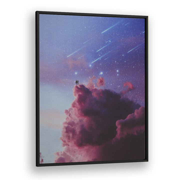 Transform your space with GLAZE ON, SURREAL PAINTINGS, SURREAL ART PRINTS by Space Rocket Art, featuring dreamy clouds.