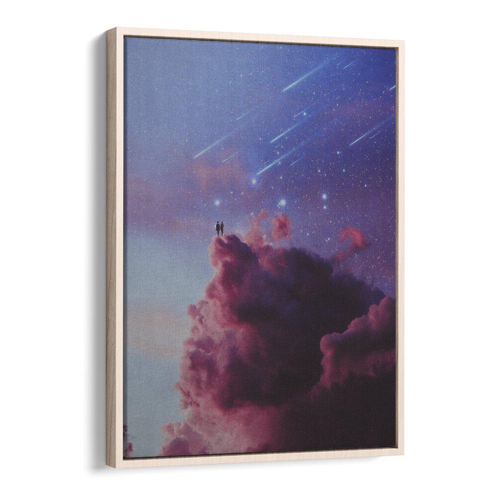 Elevate your space with GLAZE ON, SURREAL PAINTINGS, SURREAL ART PRINTS by Space Rocket Art, featuring cosmic serenity.