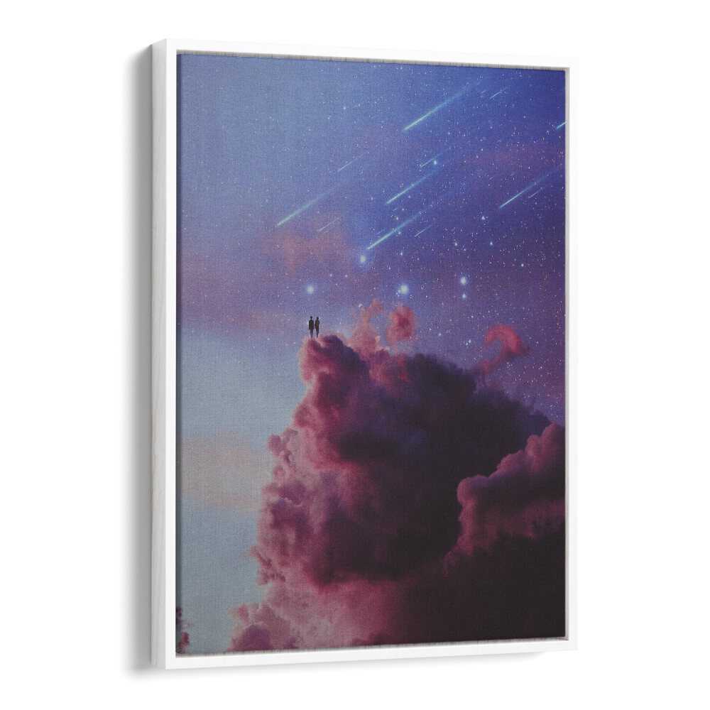 Elevate your space with GLAZE ON, SURREAL PAINTINGS, SURREAL ART PRINTS featuring a dreamy cloudscape by Space Rocket Art.