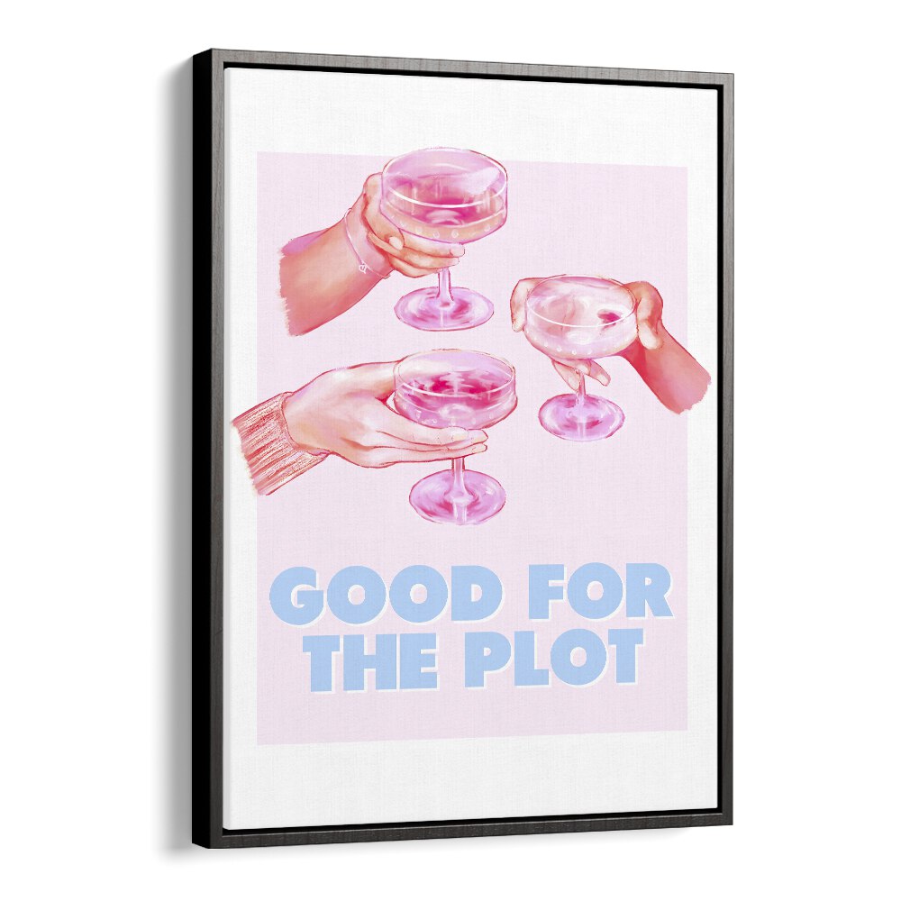 Good For The Plot Fashion Art Artwork in Black Floater Frame