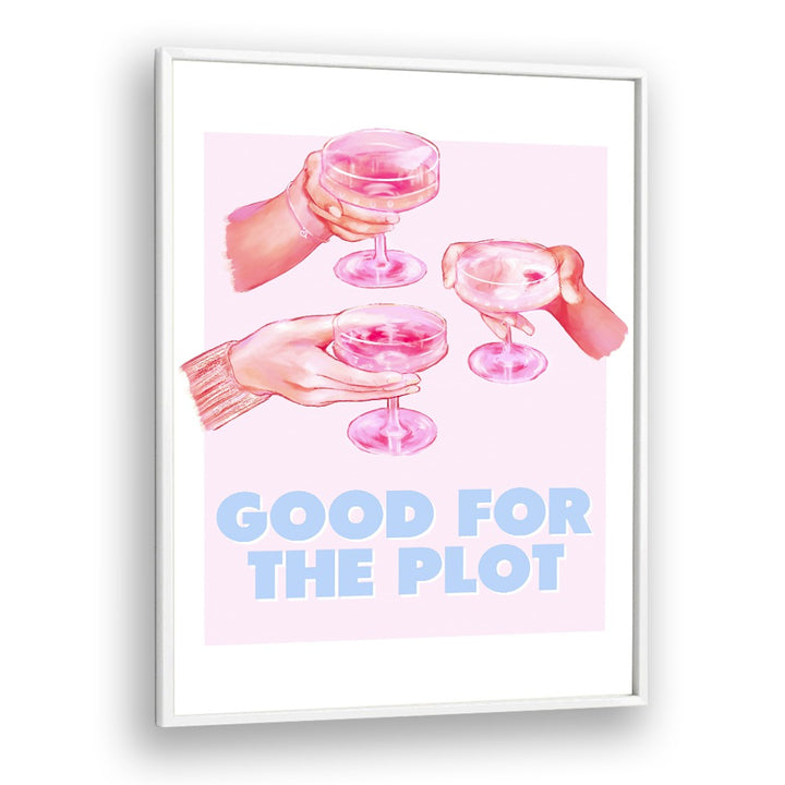 Good For The Plot Fashion art Artwork in White Plain Frame