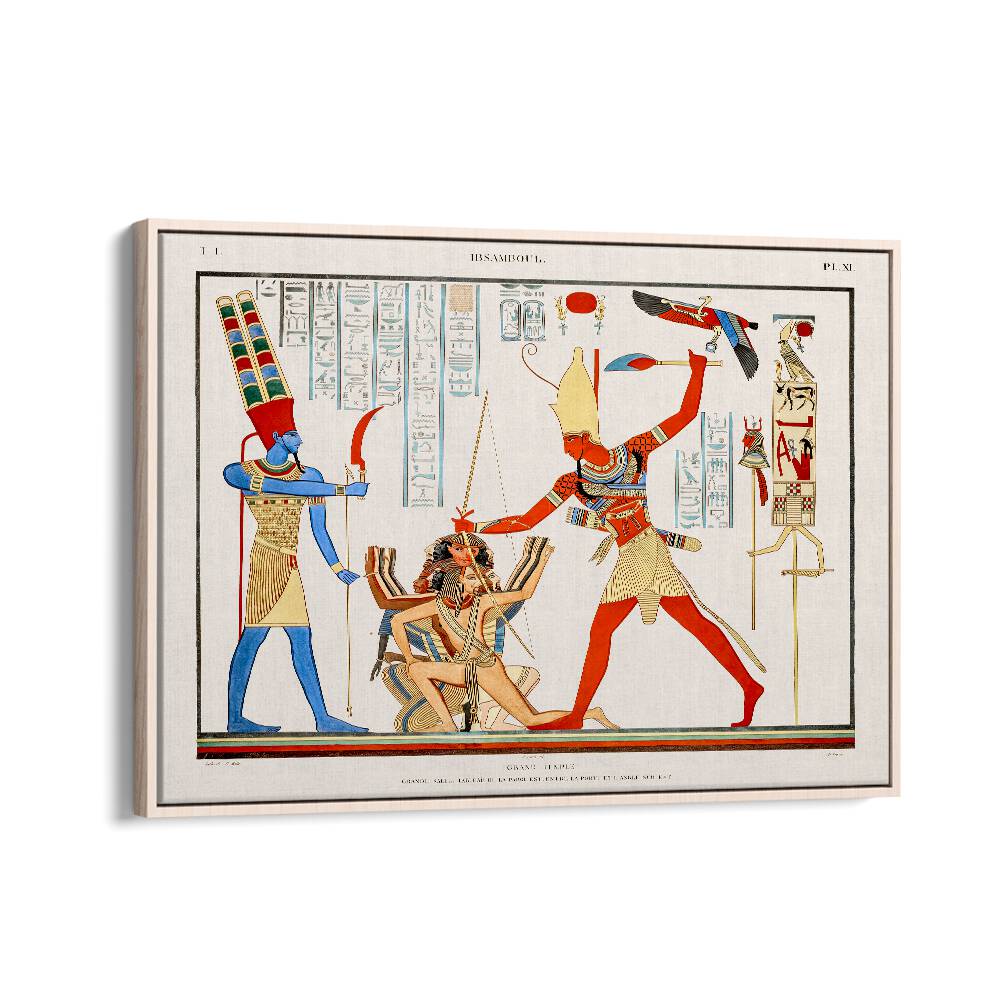 Transform your space with GRAND TEMPLE, EGYPTIAN ART PAINTINGS showcasing vibrant ancient Egyptian artistry.