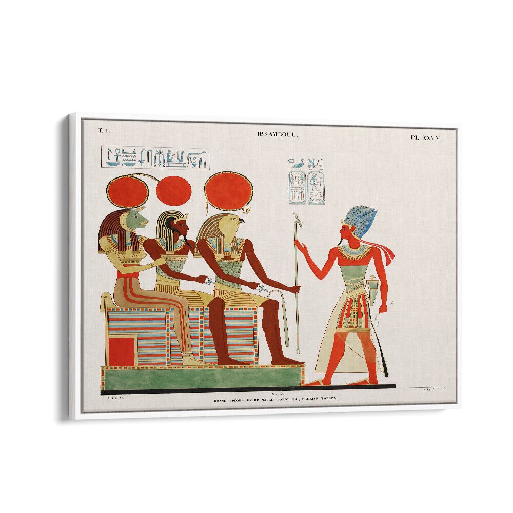 GREAT SPEOS: I (1835–1845) , EGYPTIAN ART PAINTINGS showcase vibrant ancient Egyptian scenes and intricate details.