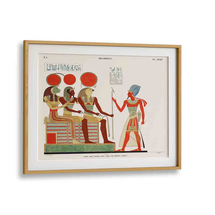 GREAT SPEOS: I (1835–1845), EGYPTIAN ART PAINTINGS showcasing vibrant ancient Egyptian culture in a framed design.