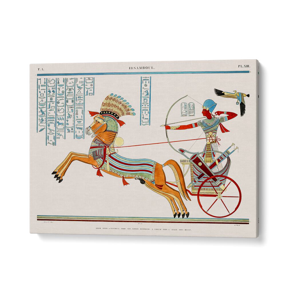 Explore vibrant details in GREAT SPEOS: II (1835–1845), EGYPTIAN ART PAINTINGS, showcasing rich historical artistry.