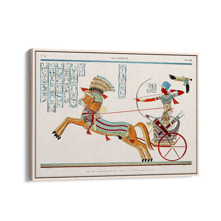 GREAT SPEOS: II (1835–1845), EGYPTIAN ART PAINTINGS, showcases vibrant ancient scenes in a beautifully framed piece.