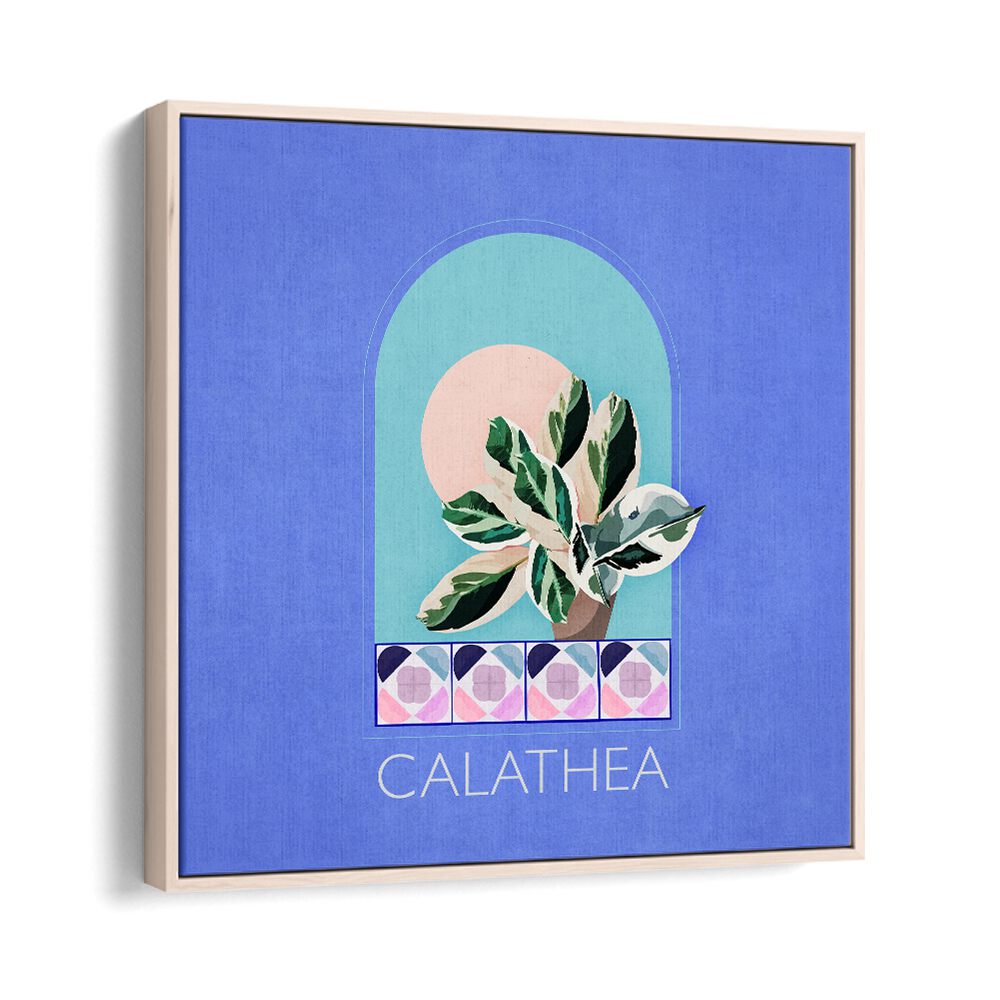Vibrant GREEN SETS CALATHEA, FLORAL FLOWER PAINTINGS by Emel Tunaboylu, perfect for enhancing your artistic space.