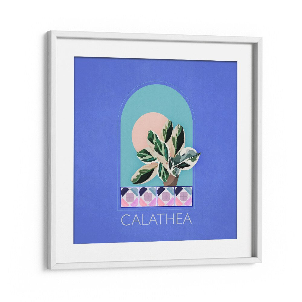 Stylish GREEN SETS CALATHEA, FLORAL FLOWER PAINTINGS by Emel Tunaboylu, perfect for enhancing your decor.