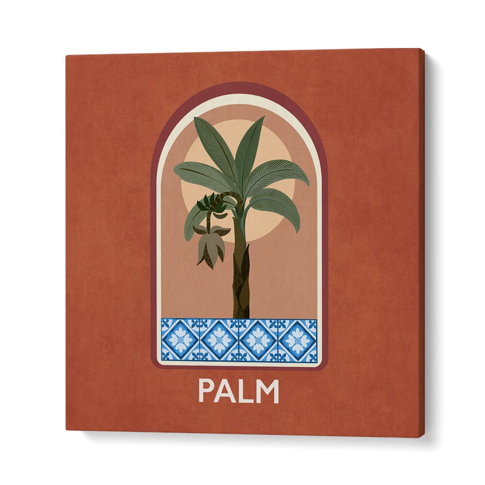 Brighten your space with GREEN SETS PALM, FLORAL FLOWER PAINTINGS by Emel Tunaboylu, showcasing vibrant botanical art.