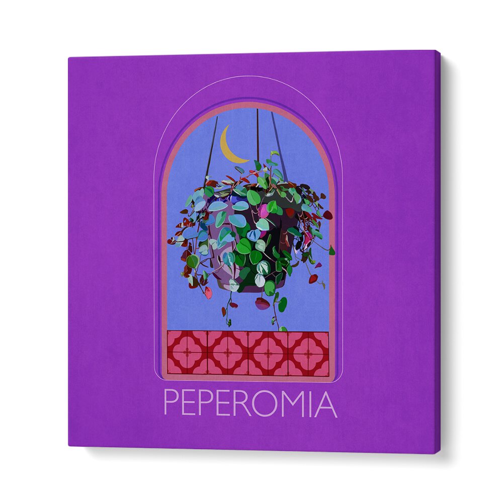 Vibrant GREEN SETS PEPEROMIA, FLORAL FLOWER PAINTINGS capturing nature's beauty by Emel Tunaboylu. Perfect for decor!