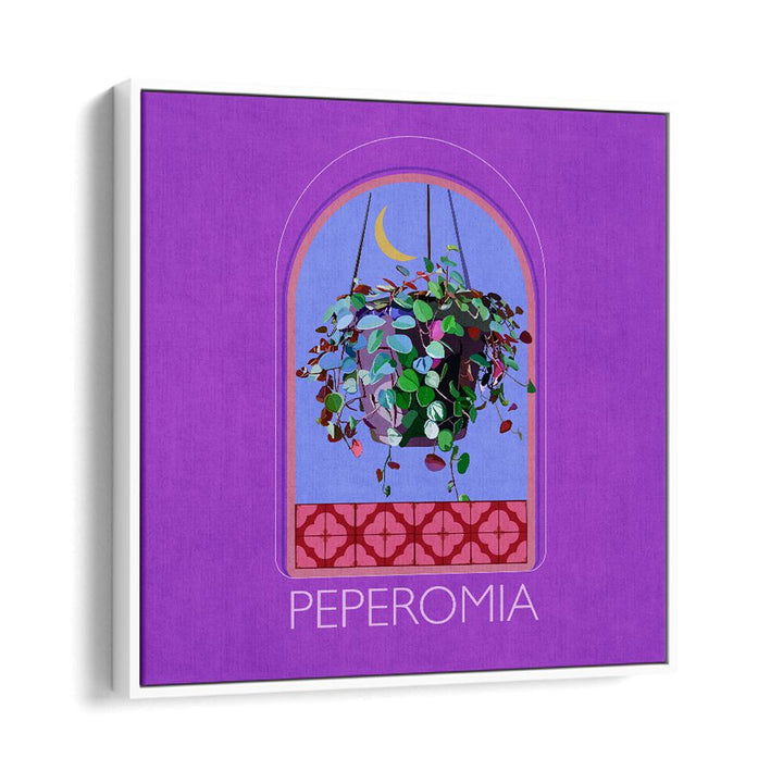 Vibrant GREEN SETS PEPEROMIA, FLORAL FLOWER PAINTINGS by Emel Tunaboylu, showcasing botanical beauty in a framed design.