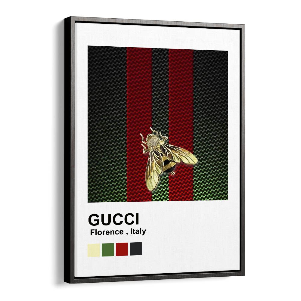 Gucci Fashion Art Artwork in Black Floater Frame