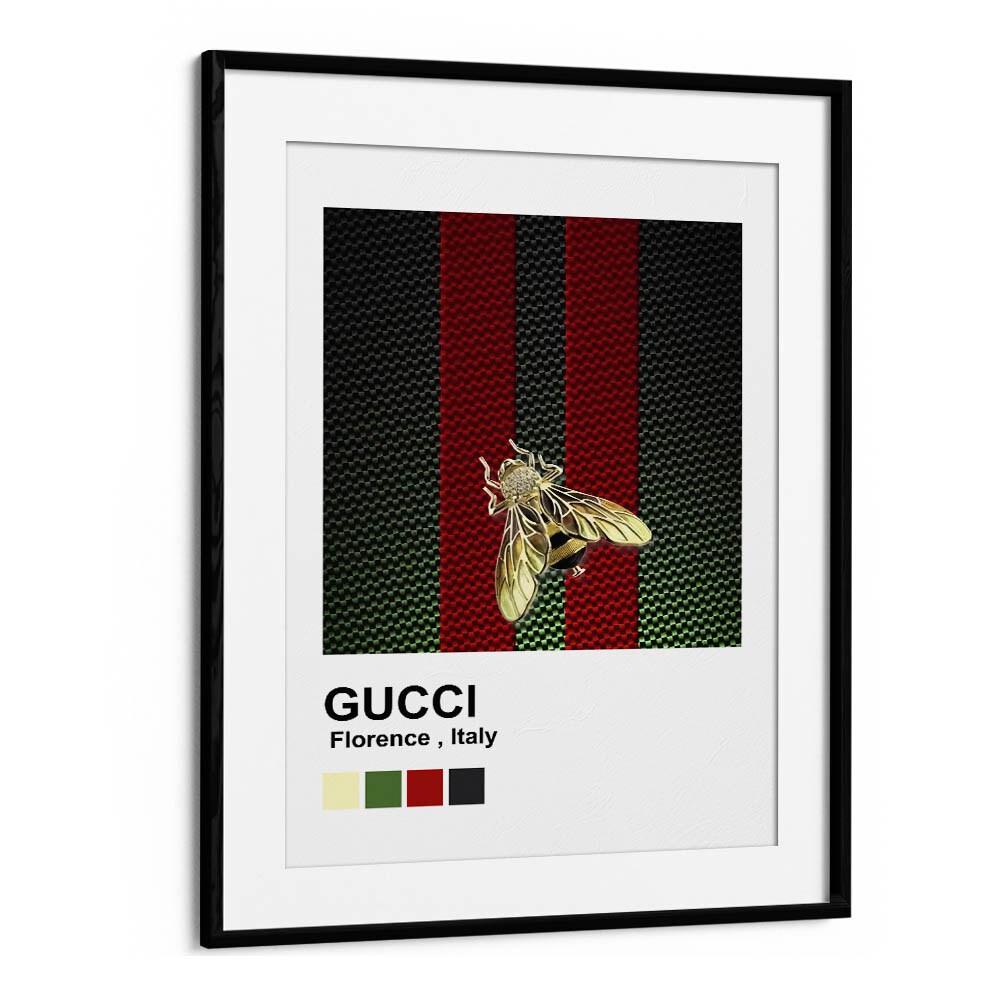 Gucci Fashion Art Artwork in Black Frame With Mount