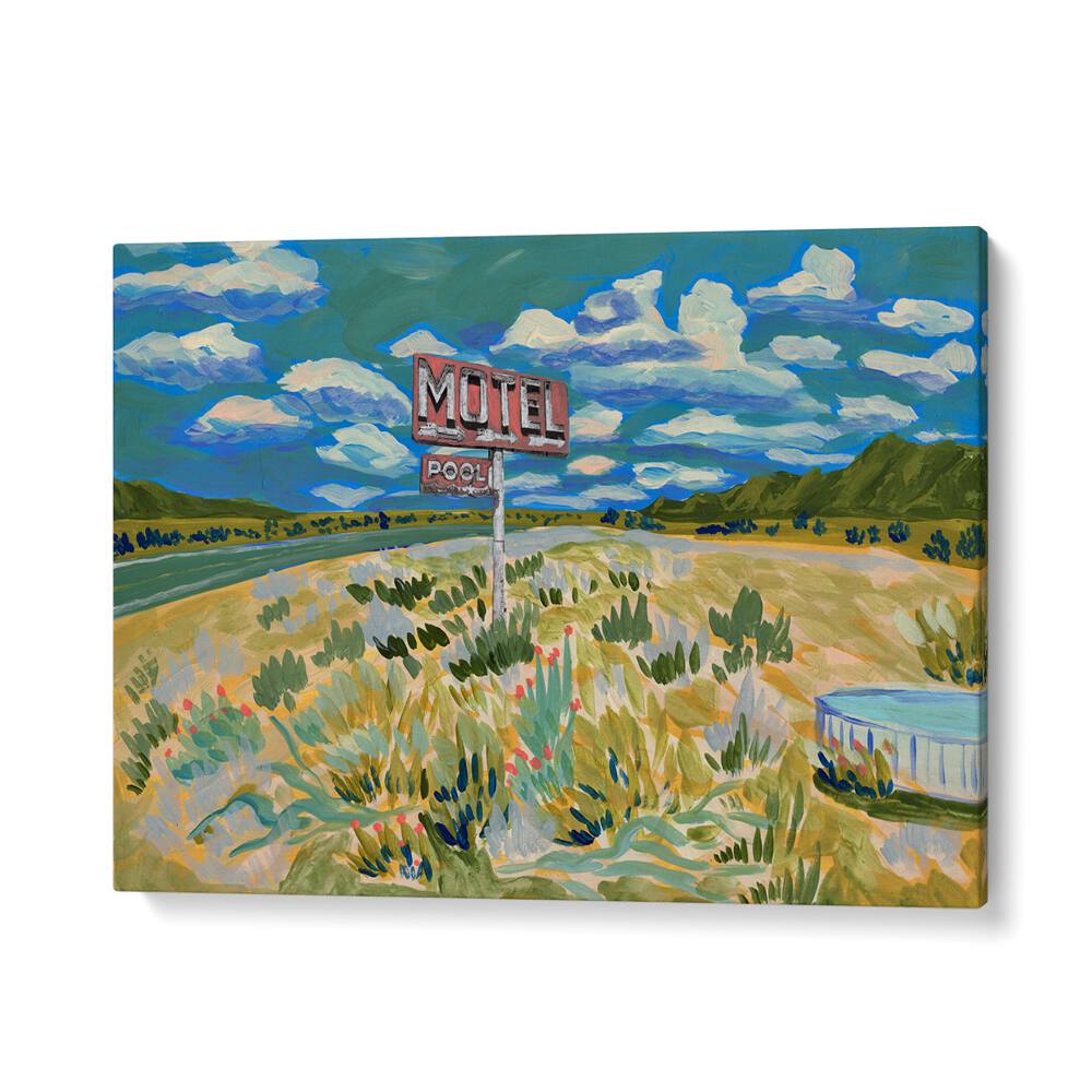 Vibrant MOTEL, LANDSCAPE PAINTINGS capture serene beauty, perfect for transforming your living space.