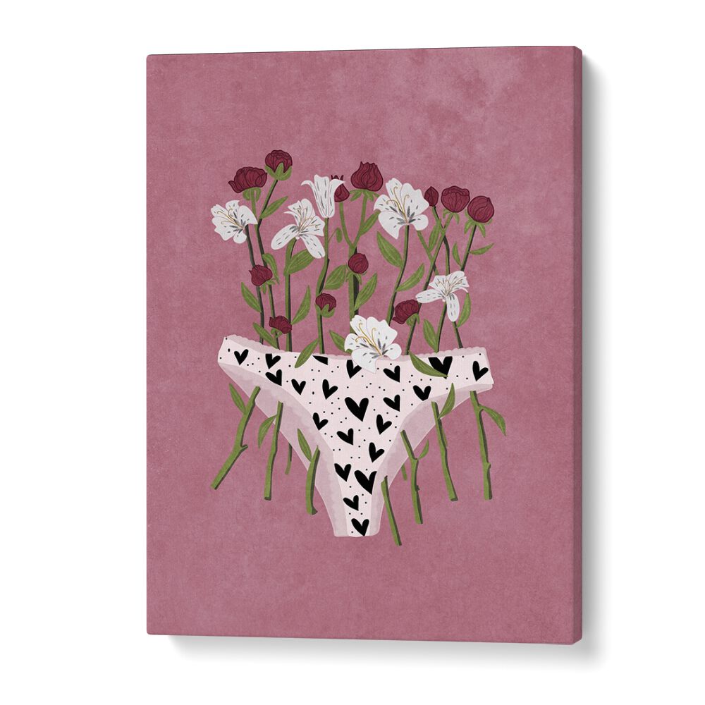 Vibrant BLOOMING SLIP, FLORAL FLOWER PAINTINGS on canvas, a captivating artwork by Raissa Oltmanns for unique decor.