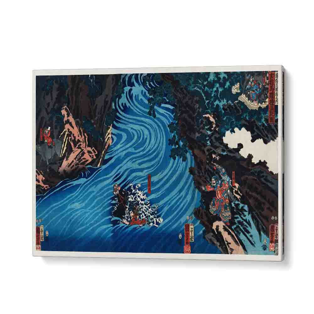 Gentoku Uma O Odorashite Tankei O Koeru Zu 1798-1861 By Utagawa Kuniyoshi Japanese Paintings in Gallery Wrap