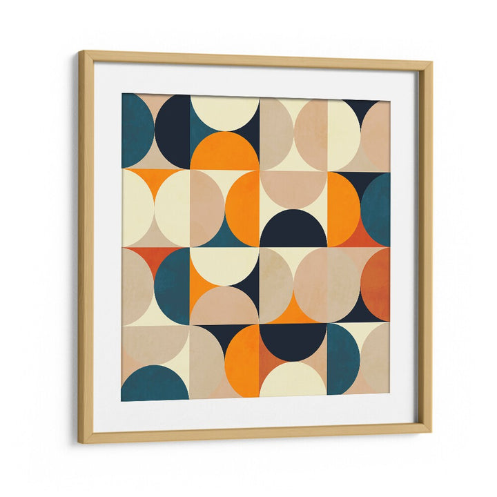 Colorful abstract design featuring Geometry New Bleu Claire, perfect for enhancing any space with artistic flair.