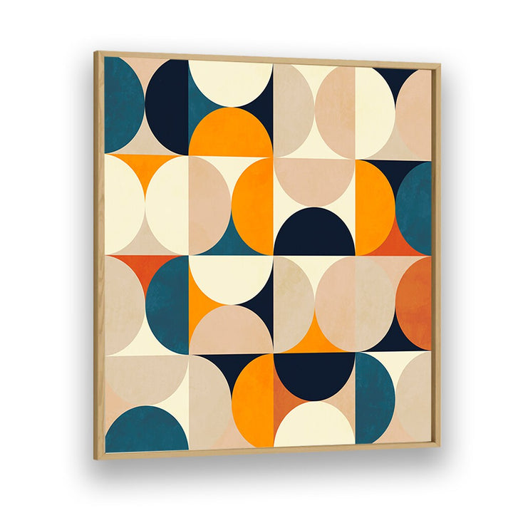 Elevate your space with GEOMETRY NEW BLEU CLAIRE, ABSTRACT PAINTINGS by Ana Rut Bre, showcasing vibrant geometric designs.