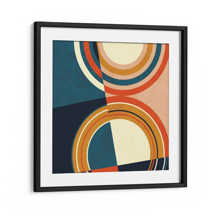 Bold and colorful, GEOMETRY NEW I, ABSTRACT PAINTINGS by Ana Rut Bre adds modern elegance to any space.