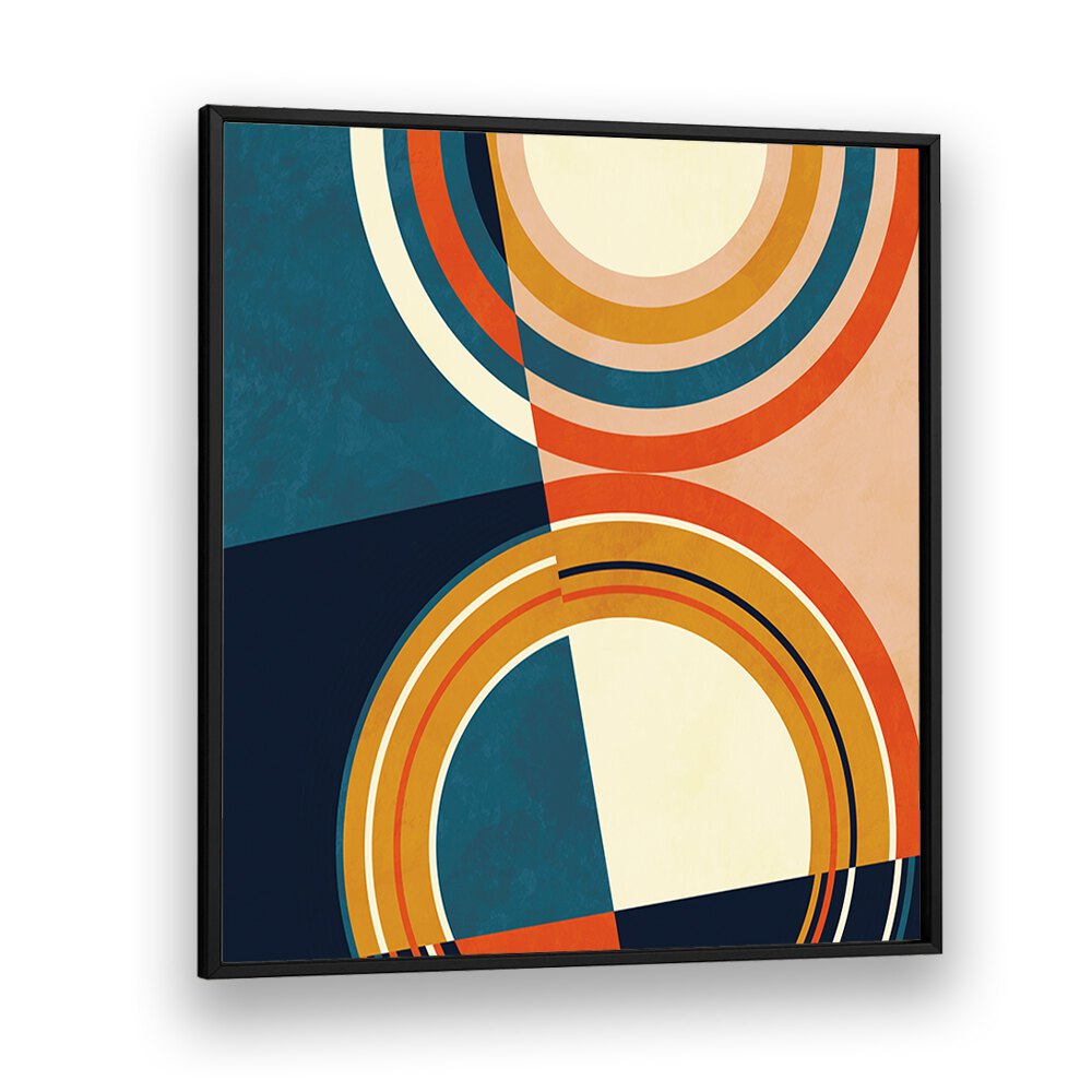 Stunning GEOMETRY NEW I, ABSTRACT PAINTINGS by Ana Rut Bre, framed art enriching your space with modern elegance.