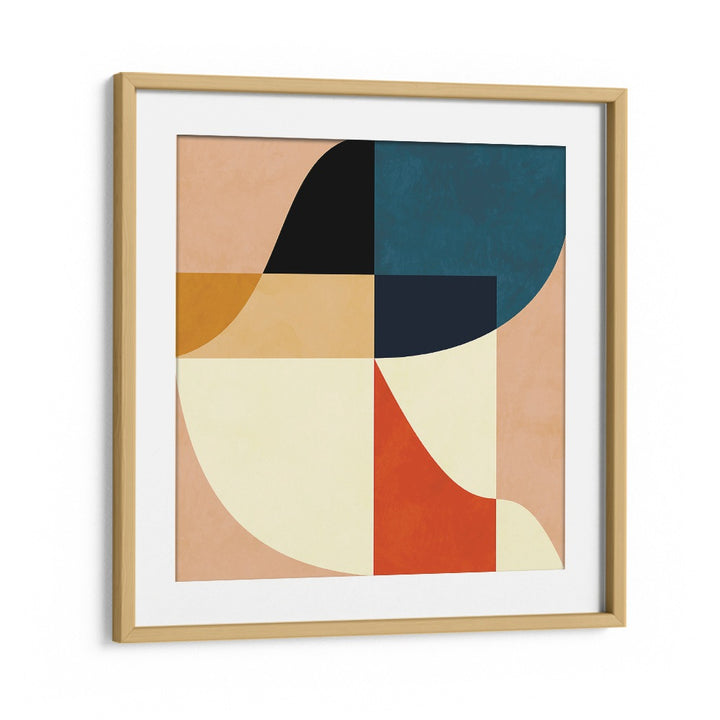 Transform your space with GEOMETRY NEW II, ABSTRACT PAINTINGS by Ana Rut Bre, featuring modern shapes and colors.