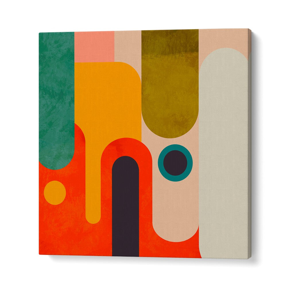 Vibrant GEOMETRY NEW III KOPIE, ABSTRACT PAINTINGS by Ana Rut Bre, perfect for modern wall art enthusiasts.