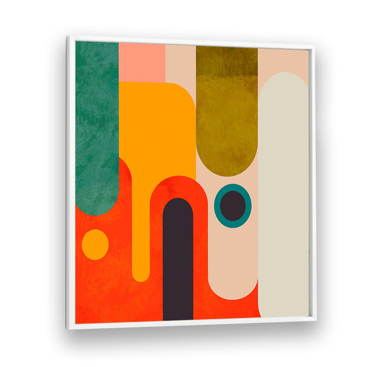 Bright and colorful GEOMETRY NEW III KOPIE, ABSTRACT PAINTINGS by Ana Rut Bre, perfect for modern wall decor.