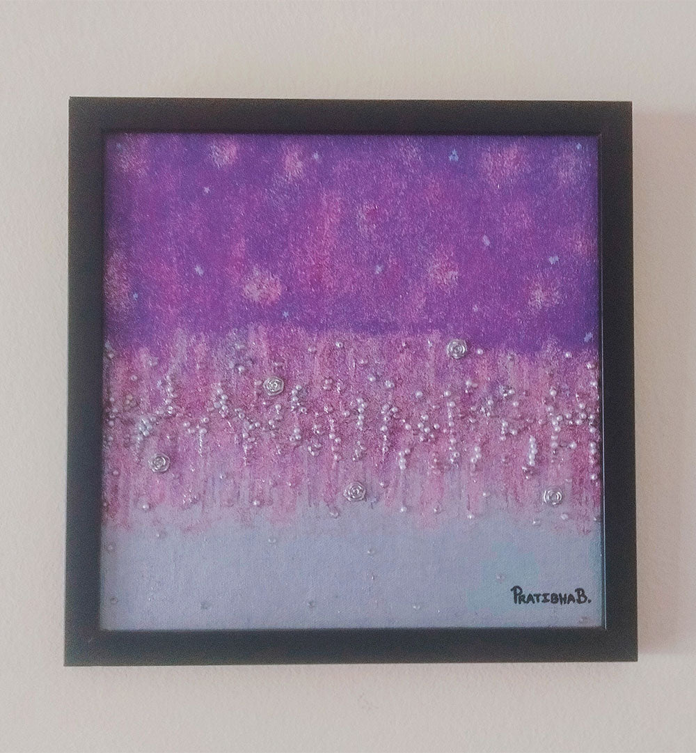 GLITTER ABSTRACT ARTWORK , HANDMADE ARTWORKS