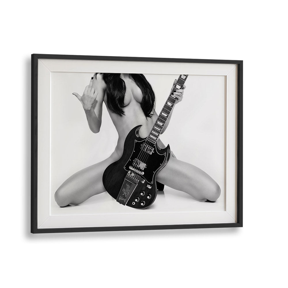 Bold black-and-white "GO ROCK YOURSELF, PHOTOGRAPHY PRINTS" by David Drake, showcasing fashion and artistry.