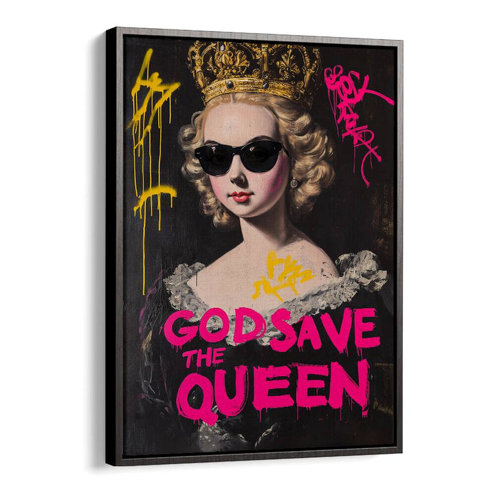 Bold and vibrant GOD SAVE THE QUEEN, ALTERED ART PRINTS bring style and individuality to your living space.