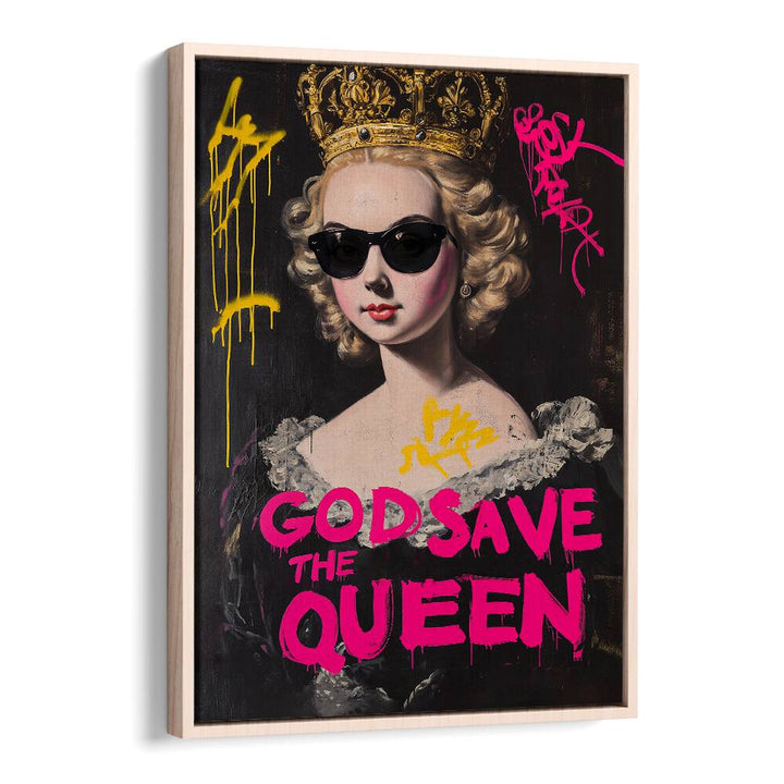 Bold and stylish, GOD SAVE THE QUEEN, ALTERED ART PRINTS transform your space with unique artistic flair.