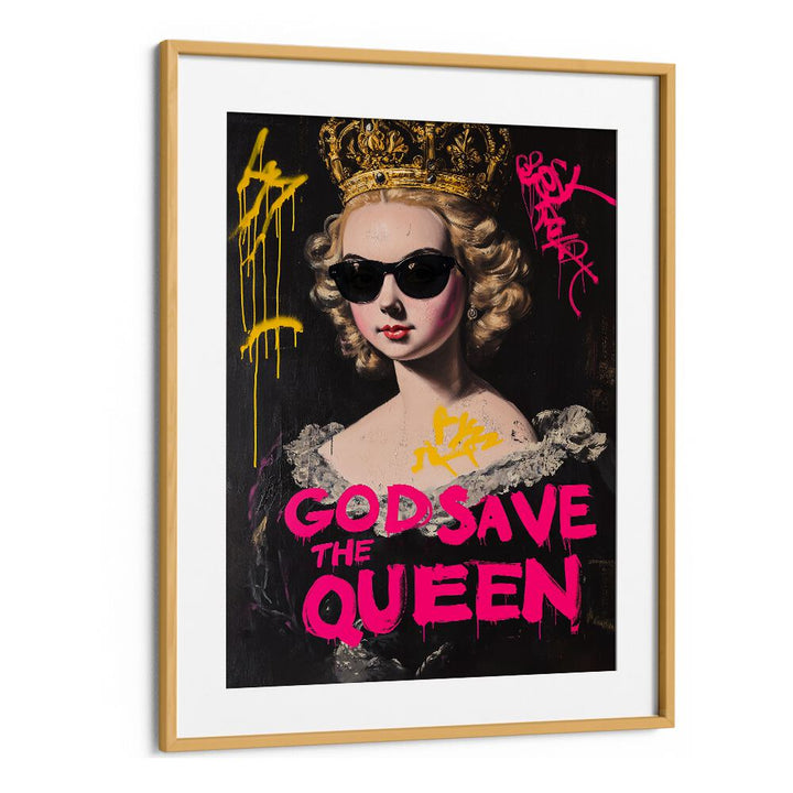 Bold GOD SAVE THE QUEEN, ALTERED ART PRINTS capture individuality and elegance, perfect for transforming your space.