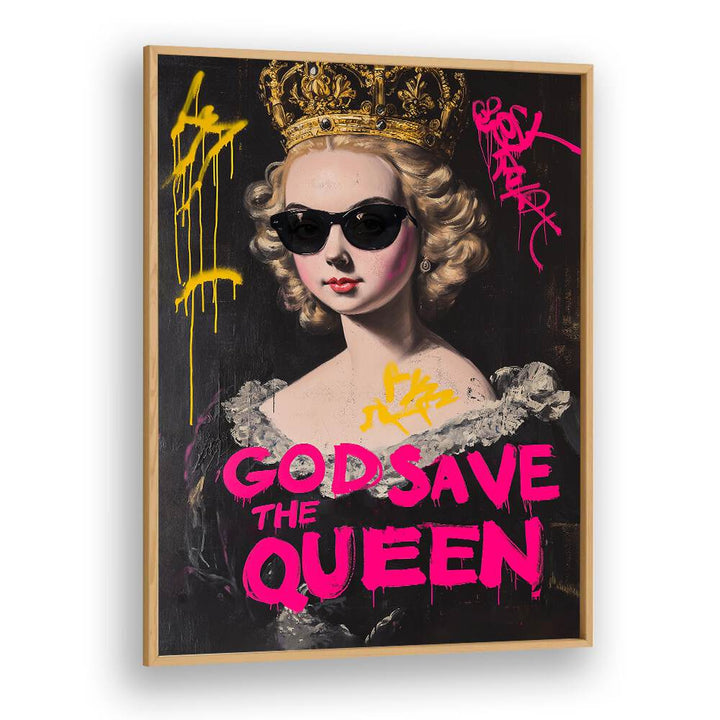 Bold and stylish GOD SAVE THE QUEEN, ALTERED ART PRINTS add unique elegance to your space, transforming decor beautifully.