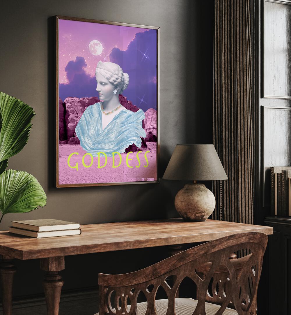 Elevate your decor with GODDESS, ALTERED ART PRINTS from Grace Digital Art Co, featuring stunning, vibrant designs.