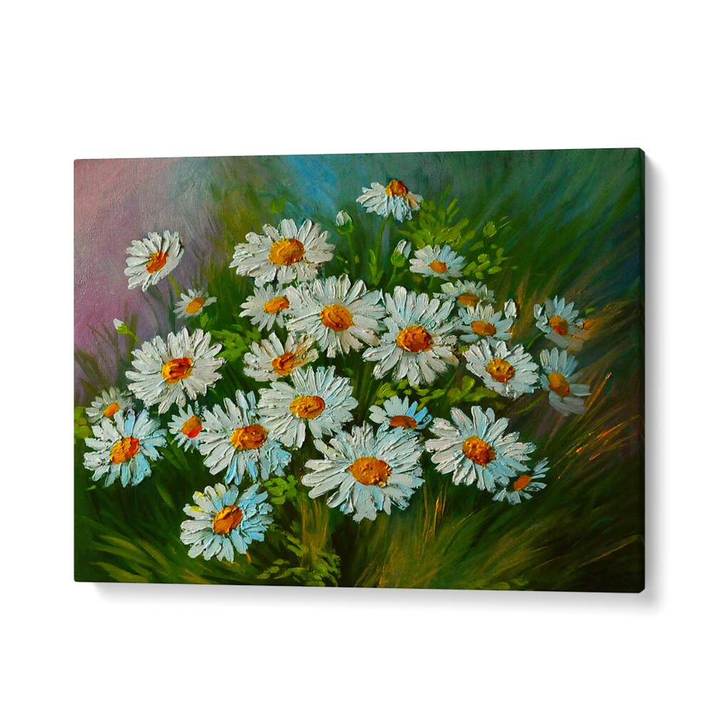 Bright daisies bloom in the GOLDEN FLORA, VINTAGE EUROPEAN PAINTINGS, adding elegance to any space.