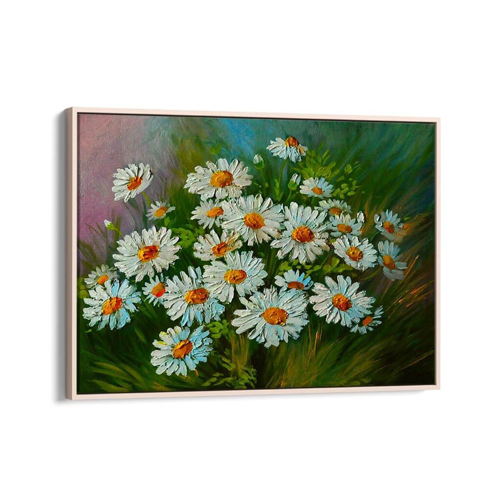Golden Flora, Vintage European Paintings showcase stunning daisies, enhancing your space with timeless elegance.