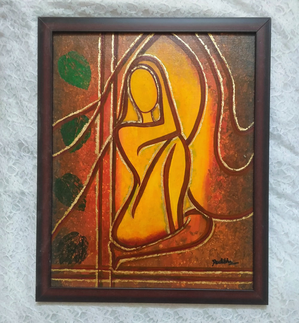 GOLDEN ENCAGED , HANDMADE ARTWORKS