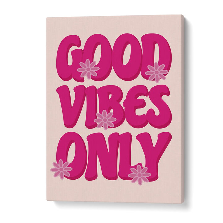 Bright and cheerful GOOD VIBES PRINT, QUOTES poster adds positivity and style to any room, transforming your space.