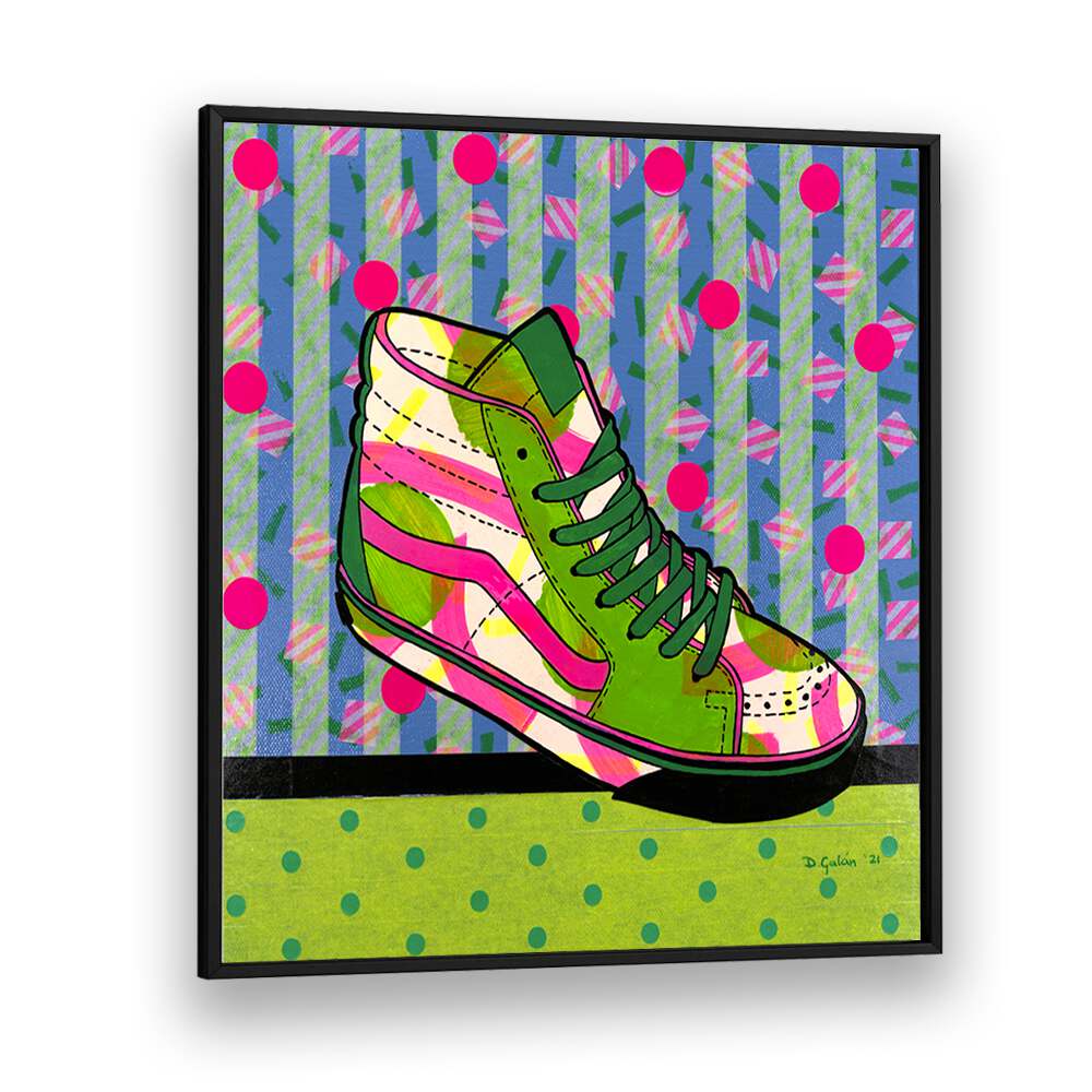 Vibrant Green Fantasy fashion poster featuring pop art style, perfect for modern home decor.