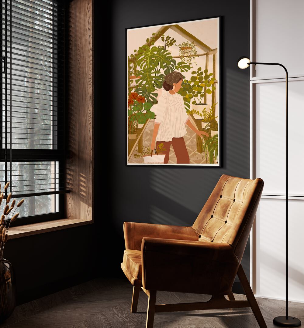 Bright and serene GREENHOUSE, FLORAL FLOWER PAINTINGS by Andi Bell transform your space with natural beauty.