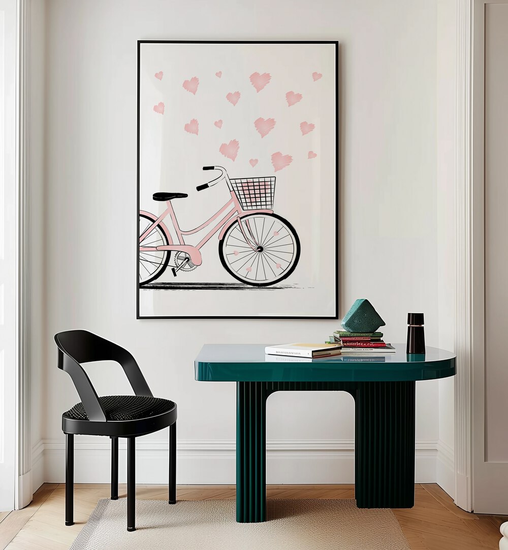 Stylish GREY BIKE, FASHION POSTERS by Martina adds a chic touch to your home décor with vibrant art.