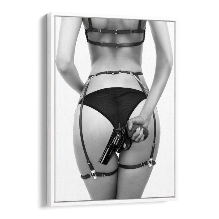 Striking "Gun" photography print by David Drake, blending fine art and fashion in a captivating design. GUN, PHOTOGRAPHY PRINTS.