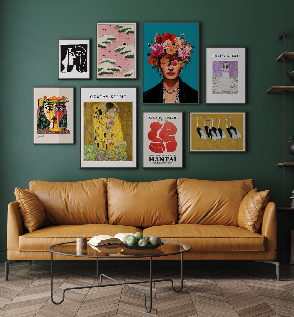 Transform your space with the GUSTAV KLIMT GALLERY WALL, featuring stunning art prints for elegant GALLERY WALLS.