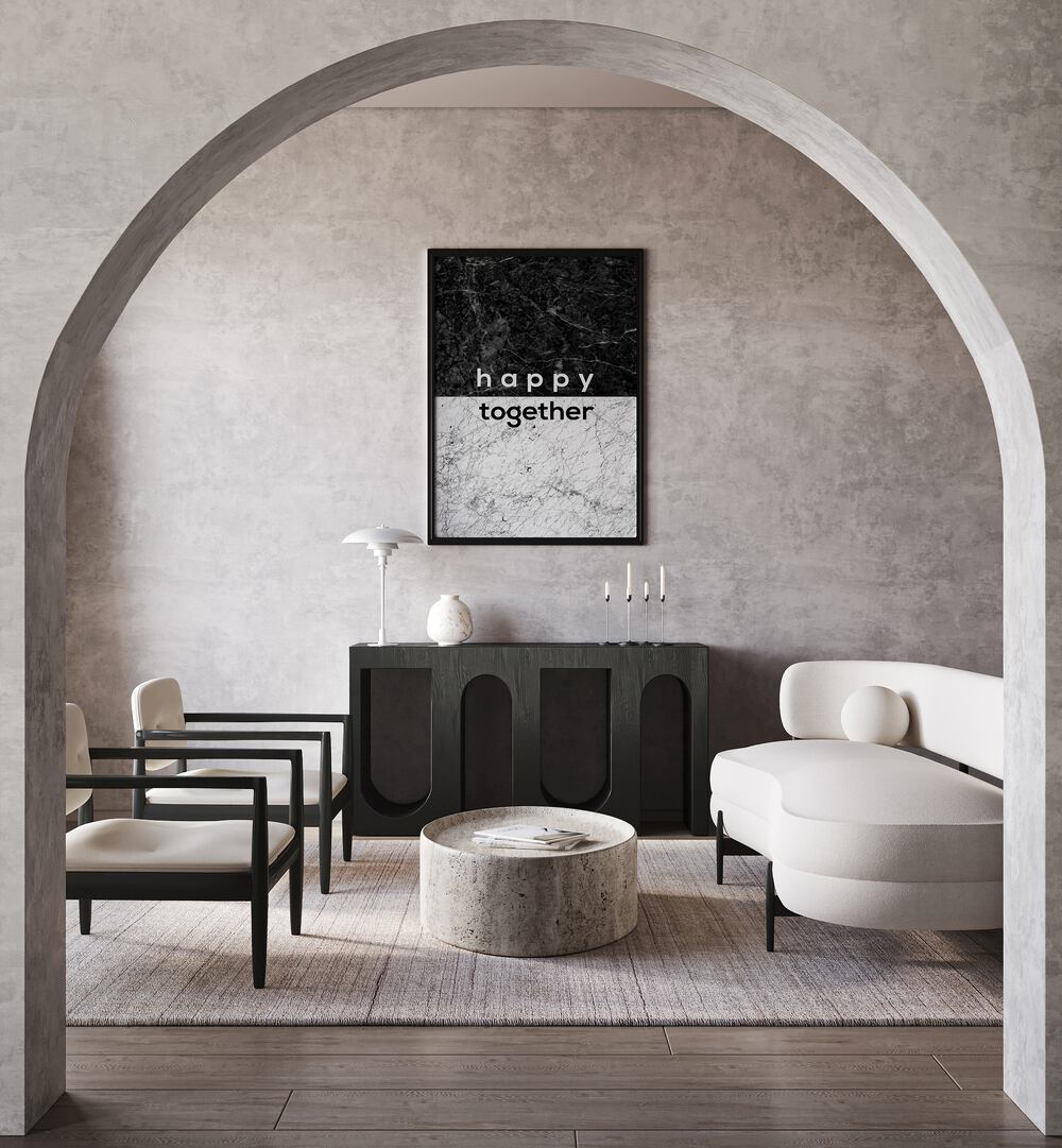 Transform your space with HAPPY TOGETHER COUPLES, QUOTES from Orara Studio, celebrating love and companionship.